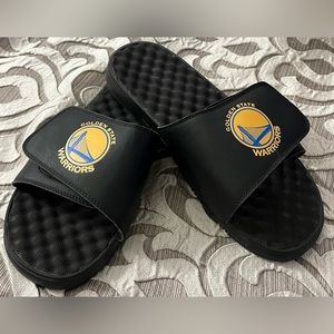 Golden State Warriors ISlide Black Slides W/Golden State Warriors Logo Size 11